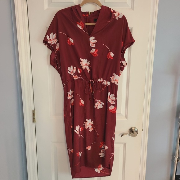 Lauren Ralph Lauren Sheath Dress Womens 12 Bolorma Short Sleeve Tie Waist Floral - Picture 3 of 10